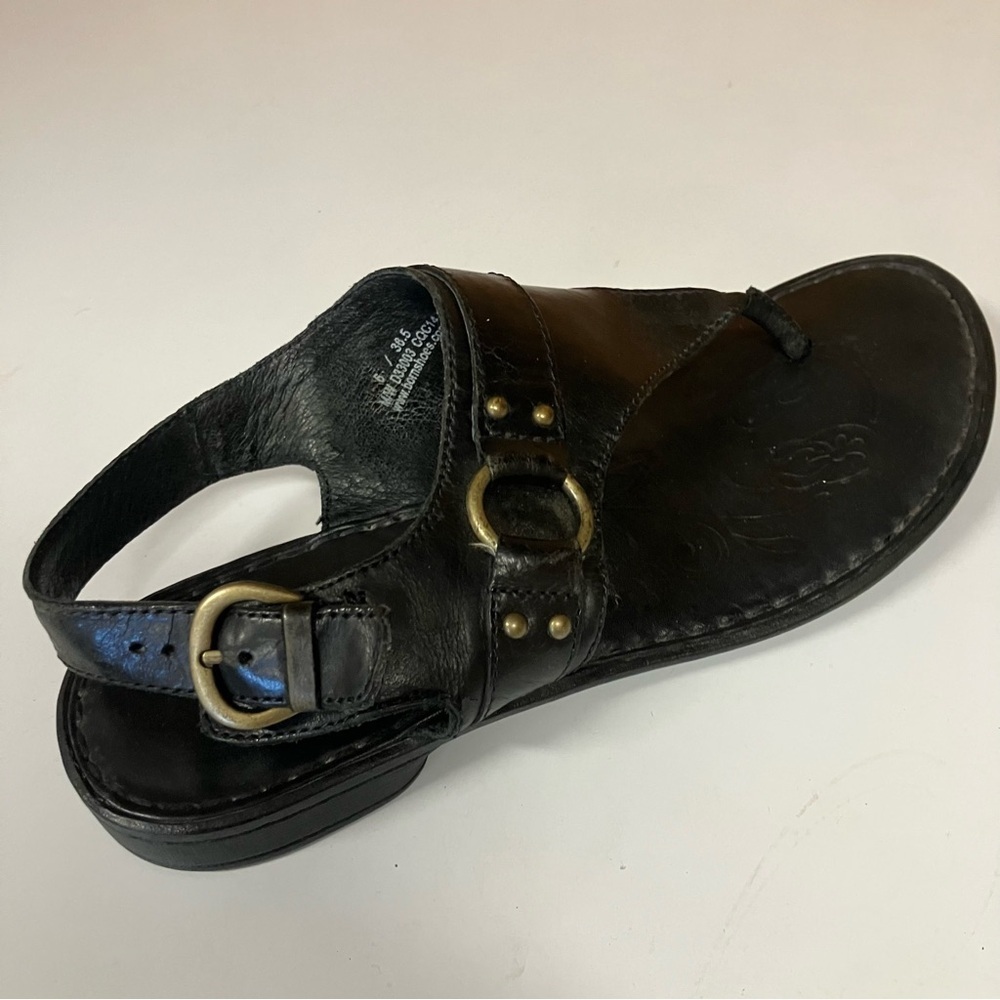 Born Black Leather Thong Sandals (6 US, 36.5) - Picture 6 of 8